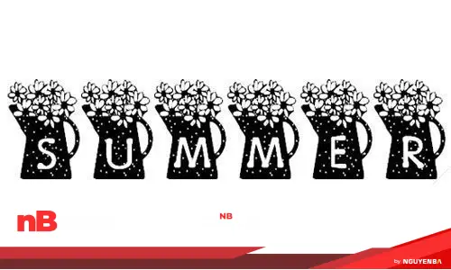 30 font chữ hoa dành cho những thiết kế đáng yêu 29 flower-font-21