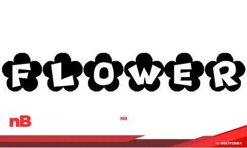 30 font chữ hoa dành cho những thiết kế đáng yêu 33 flower-font-25