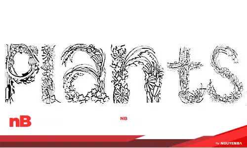 30 font chữ hoa dành cho những thiết kế đáng yêu 21 flower-font-13