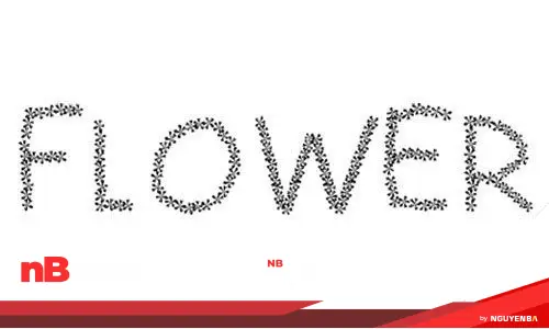 30 font chữ hoa dành cho những thiết kế đáng yêu 20 flower-font-11