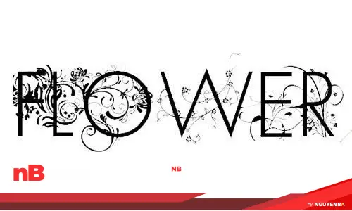 30 font chữ hoa dành cho những thiết kế đáng yêu 24 flower-font-16
