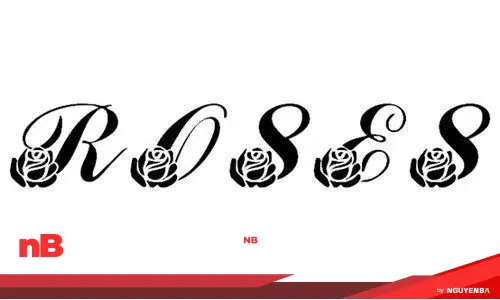 30 font chữ hoa dành cho những thiết kế đáng yêu 37 flower-font-29