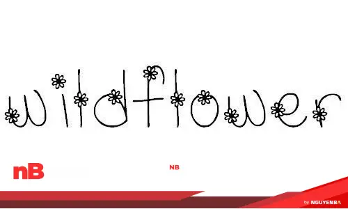 30 font chữ hoa dành cho những thiết kế đáng yêu 38 flower-font-30
