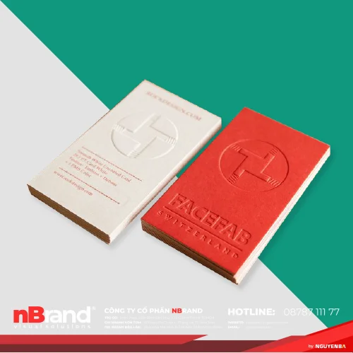 a Áp dụng kĩ thuật thúc nổi trên bề mặt card visit cần lưu ý những gì? a