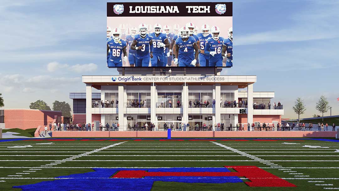 Louisiana Tech Lập kế hoạch Trải nghiệm AV lớn cho bóng đá tại nhà louisiana