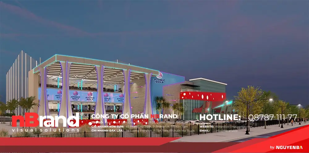 Ngoại thất golf nguyên tử Atomic Golf Digital Displays