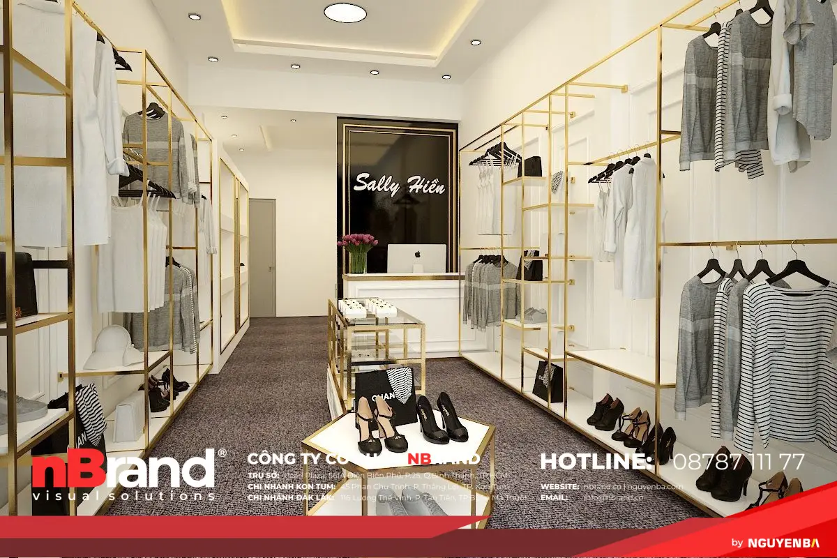 Thiết kế thi công trọn gói shop thời trang tại huyện Ngọc Hồi - Kon Tum 14 Thiết kế thi công trọn gói shop thời trang tại huyện Ngọc Hồi - Kon Tum chi phi mo shop quan ao nho 1