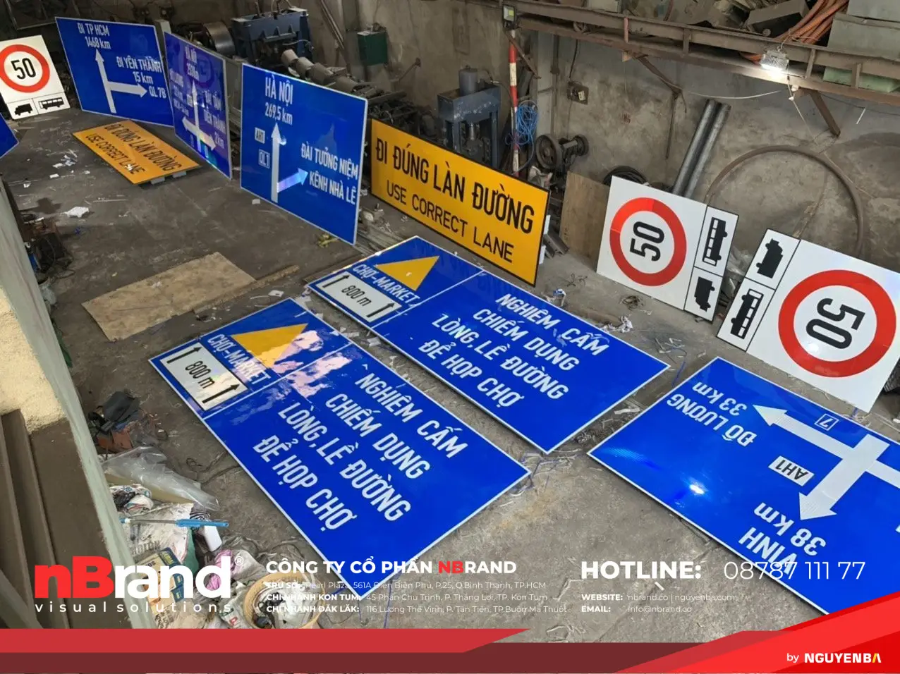 Biển báo giao thông phản quang 13 Thi công bảng báo giao thông phản quang tại Kon Tum