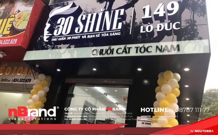 Trọn gói bảng hiệu và cải tạo nội thất tiệm salon tóc tại Kon Tum 9 Trọn gói bảng hiệu và cải tạo nội thất tiệm salon tóc tại Kon Tum Mau bien quang cao Salon Toc 30 Shine