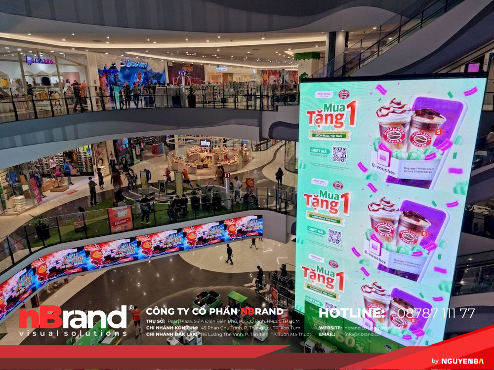 Quảng cáo cho siêu thị và trung tâm thương mại 19 Quảng cáo cho siêu thị và trung tâm thương mại Unique OOH man hinh LED LCD quang cao tai trung tam thuong mai Aeon Mall Ha Dong 1