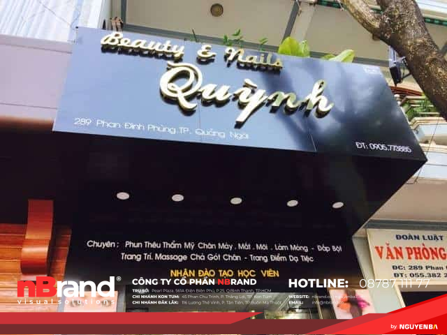 Trọn gói bảng hiệu nội thất tiệm Nails tại Kon Tum 9 Trọn gói bảng hiệu nội thất tiệm Nails tại Kon Tum bang hieu nail 2