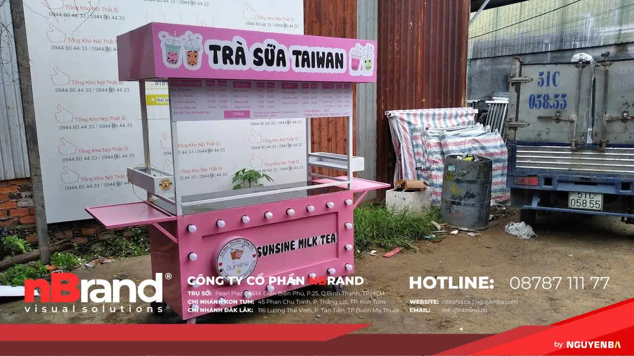 Sản xuất xe trà sữa đẹp hiện đại 13 Sản xuất xe trà sữa đẹp hiện đại mau xe ban tra sua di dong dep gia re 1328