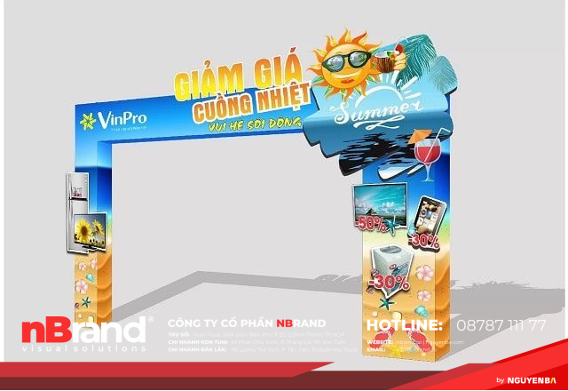 Sản xuất cổng chào siêu thị điểm bán 10 Sản xuất cổng chào siêu thị điểm bán quang cao cong chao 3