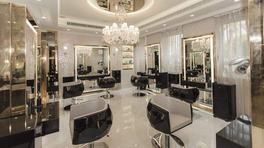 Trọn gói bảng hiệu và cải tạo nội thất tiệm salon tóc tại Kon Tum thiet ke salon toc hair salon design 3