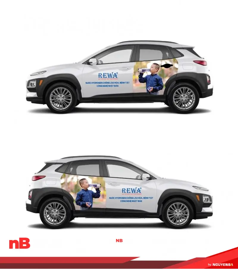 Dán decal quảng cáo trên xe ô tô 13 Dán decal quảng cáo trên xe ô tô 8953 dan decal thiet ke quang cao xe hoi cho cong ty