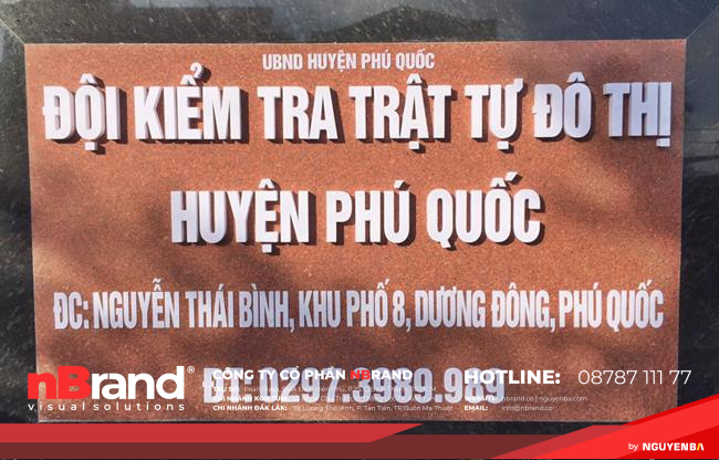 Thi công bảng hiệu cổng ra vào cơ quan tại Kon Tum Bang hieu da hoa cuong