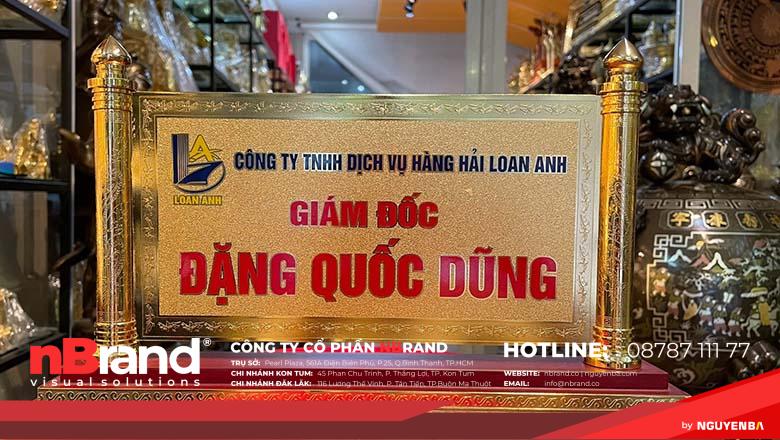 Bảng hiệu công ty làm bằng đồng 13