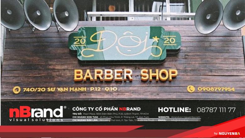 Bảng hiệu barber shop đẹp 1