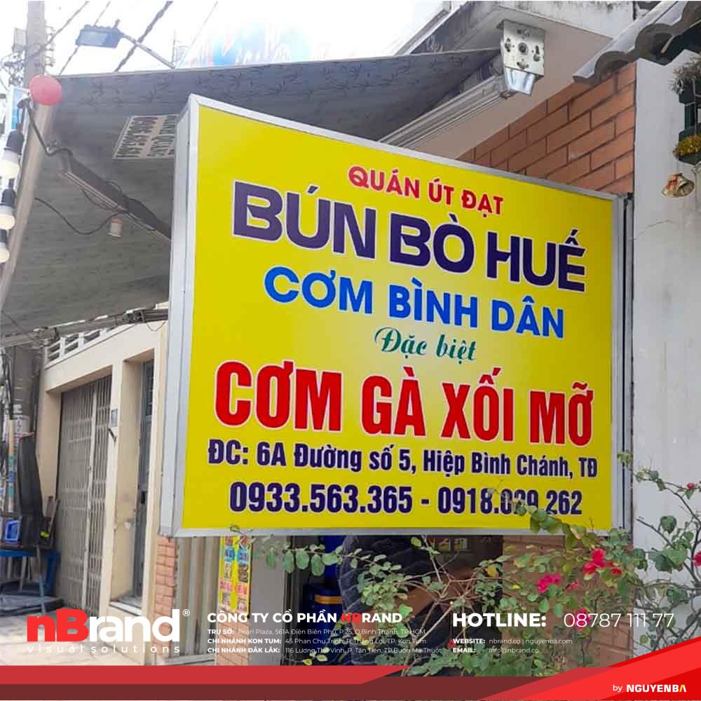 Mẫu Bảng Hiệu Bún Bò Huế, Bún Đậu, Bún Thịt Nướng Đẹp