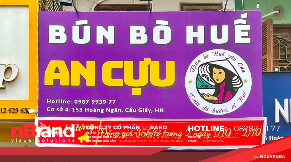 Bảng Hiệu Bún Bò Huế, Bún Đậu, Bún Thịt Nướng Thêm 1