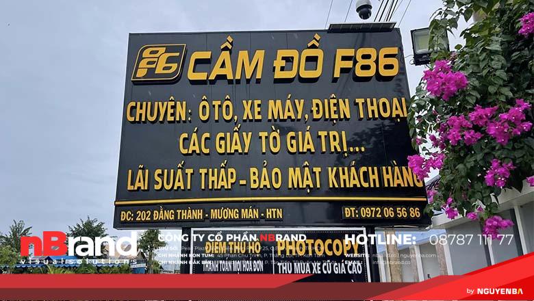 Bảng hiệu cầm đồ đẹp 1