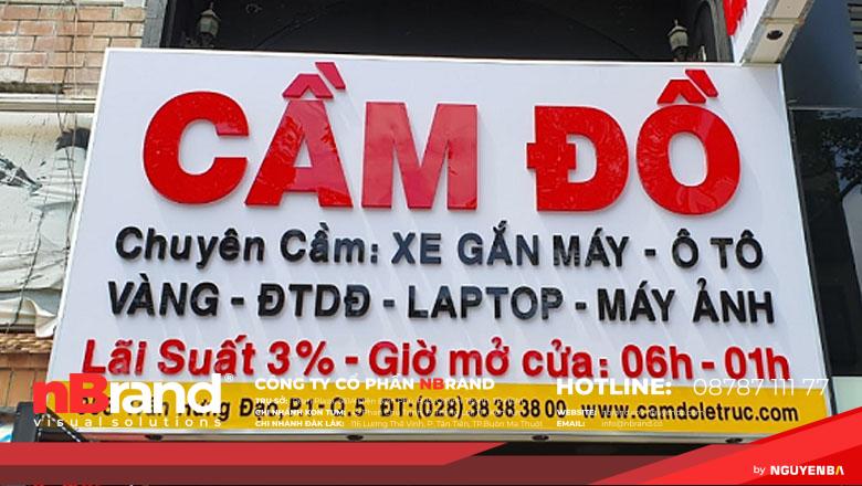 Bảng hiệu cầm đồ đẹp 6