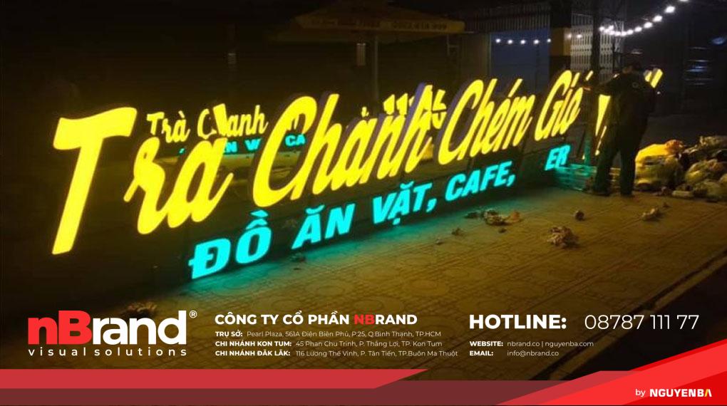 Bảng hiệu chữ nổi đèn led 2