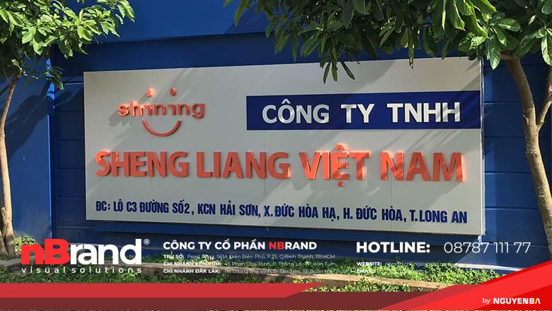 Bảng hiệu công ty xây dựng đẹp 4