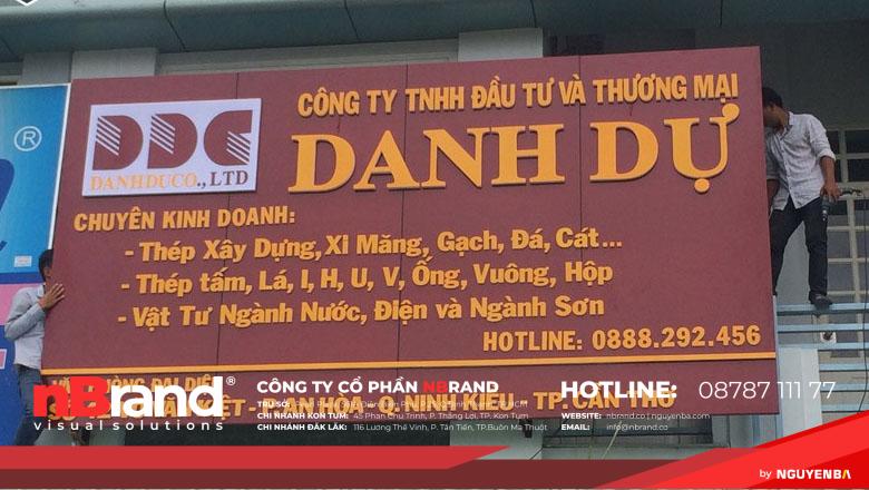 Bảng hiệu công ty xây dựng đẹp 9