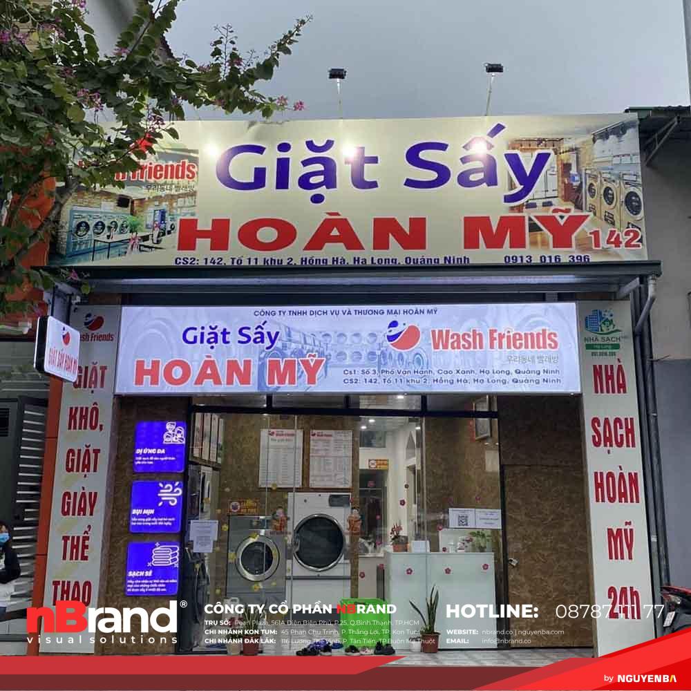 Mẫu Bảng Hiệu Giặt Sấy Đẹp