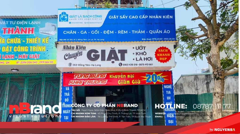 bảng hiệu tiệm giặt là đẹp