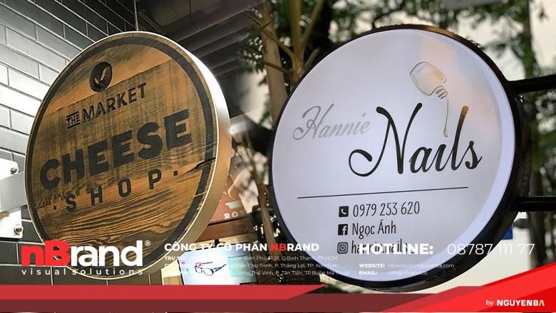 Bảng Hiệu Tròn - Biển Vẫy Tròn Hút Nổi Treo Giá Rẻ tại Kon Tum 15 Biển hiệu hộp đèn tròn đẹp 1