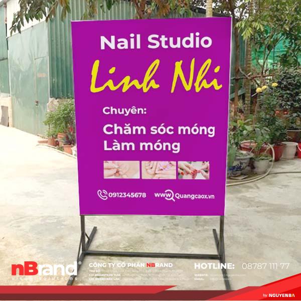 Tổng Hợp Bảng Hiệu Nail Đứng -  Biển Vẫy Nail Tròn Đẹp Lung Linh