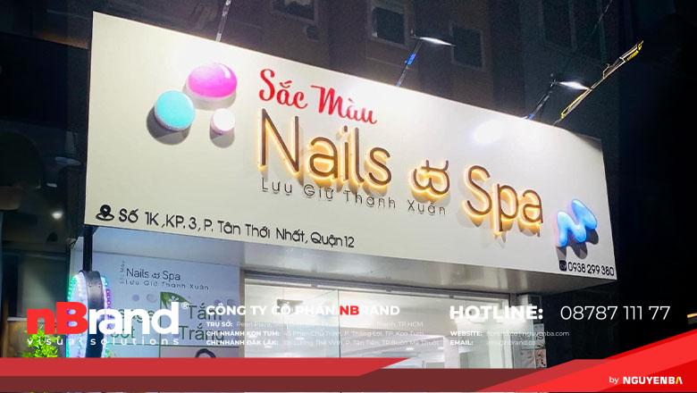 bảng hiệu chính diện tiệm nail