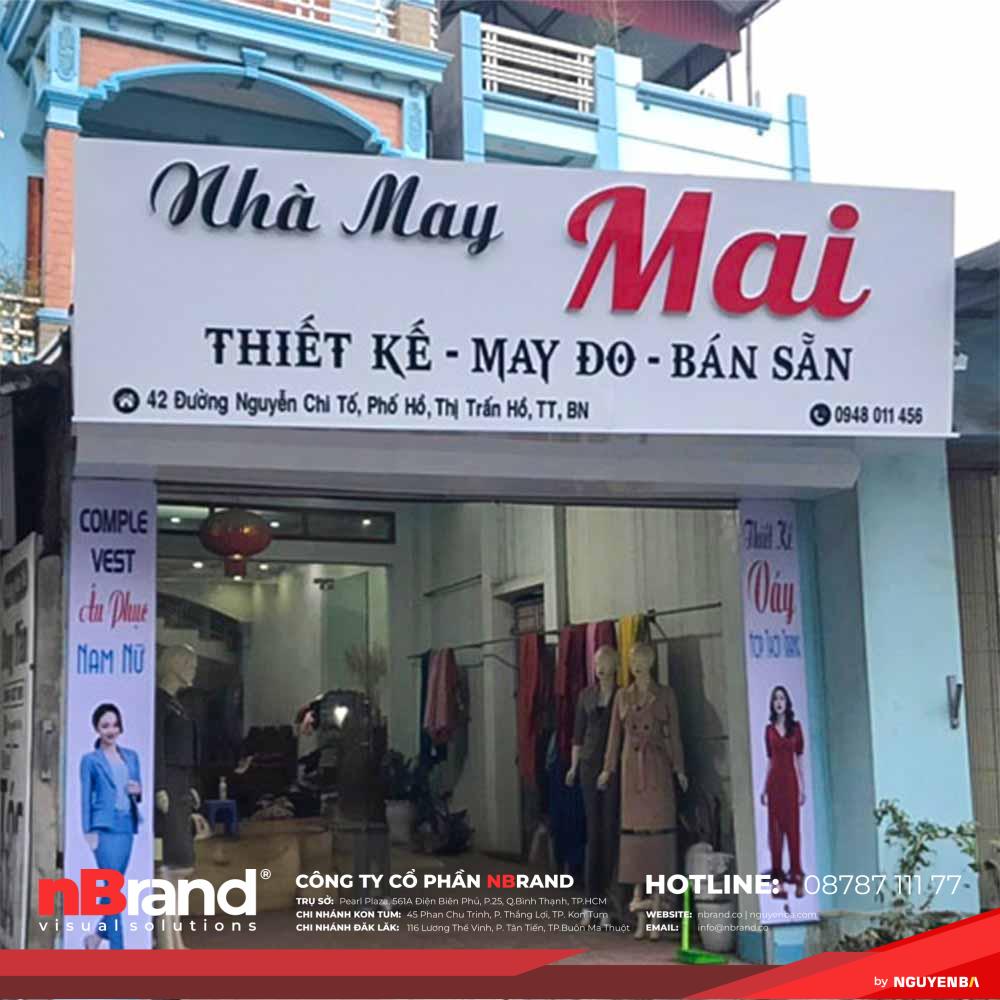 Mẫu Bảng Hiệu Nhà May Đẹp