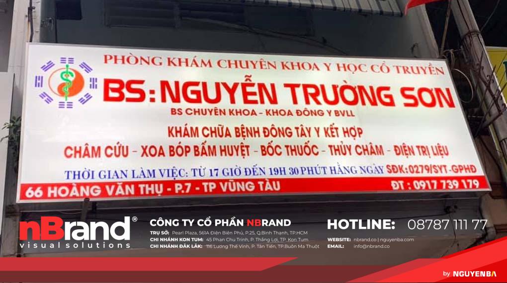 bảng hiệu phòng khám bằng bạt