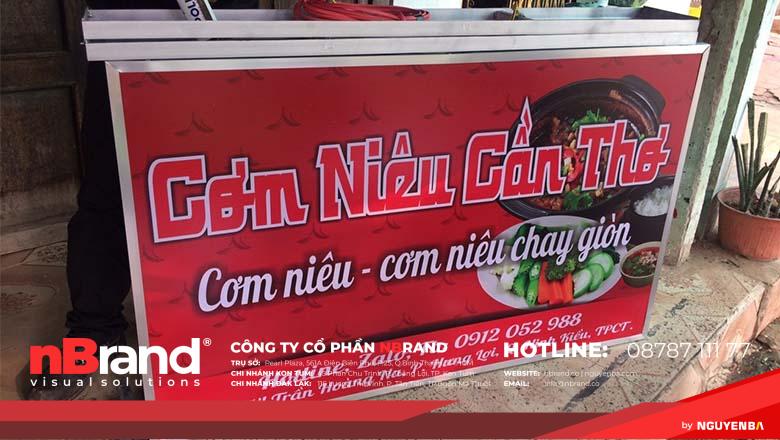 Bảng hiệu quán cơm niêu đẹp