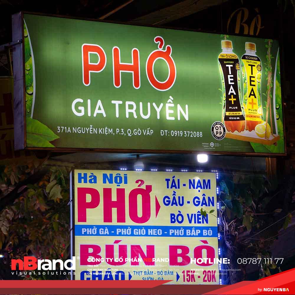 Mẫu Bảng Hiệu Quán Phở Đẹp