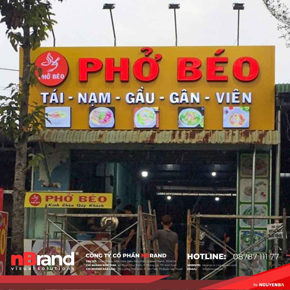 Mẫu Bảng Hiệu Quán Phở Đẹp