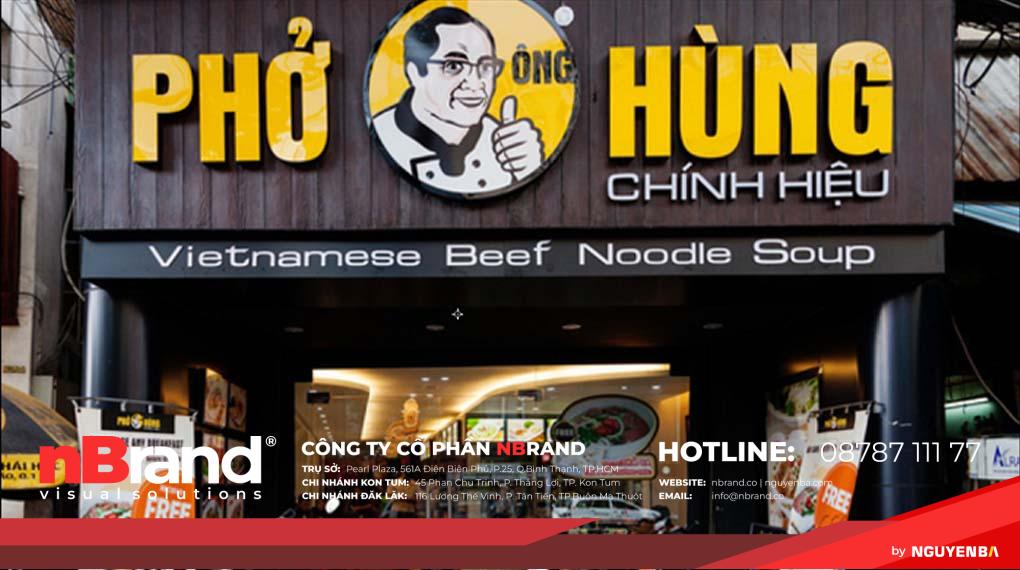 Mẫu Bảng Hiệu Quán Phở Đẹp tại Kon Tum 13 Bảng hiệu quán phở 2