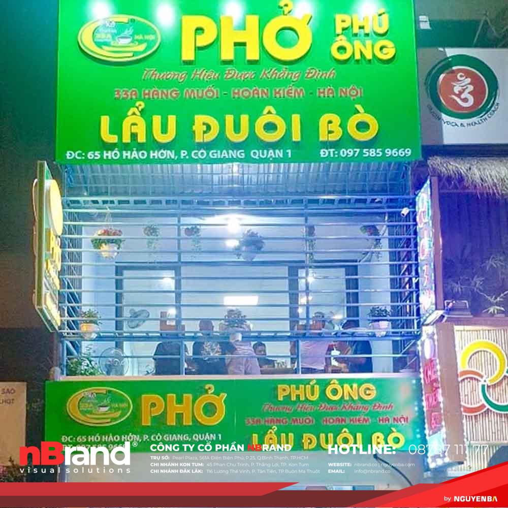 Mẫu Bảng Hiệu Quán Phở Đẹp