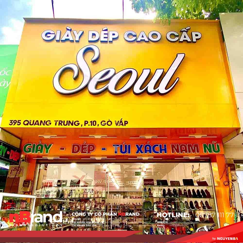 Mẫu Bảng Hiệu Shop Giày Dép