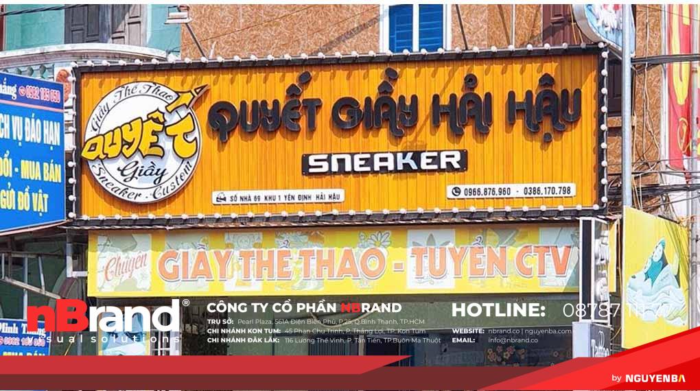 Mẫu Bảng Hiệu Shop Giày Dép tại Kon Tum 16 Bảng hiệu shop giày dép 1