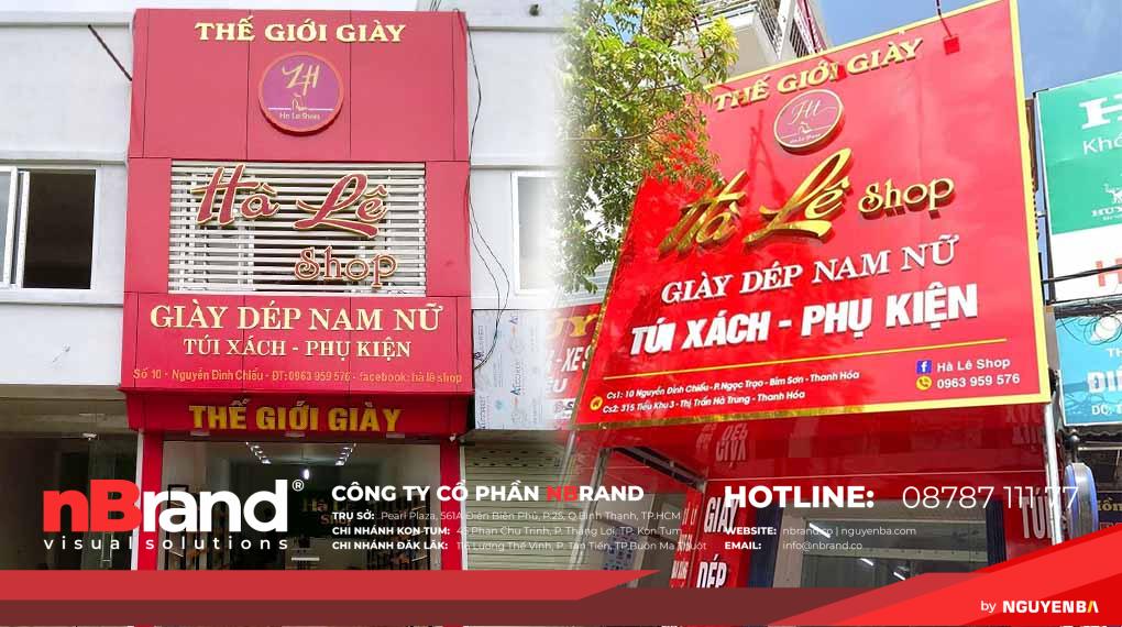 Bảng hiệu shop giày dép 10