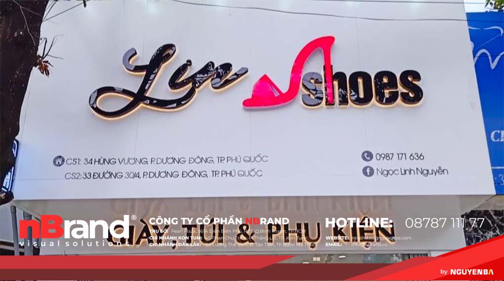 Bảng hiệu shop giày dép 11