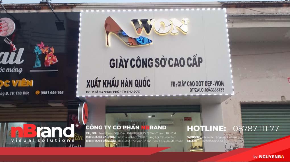 Bảng hiệu shop giày dép 2