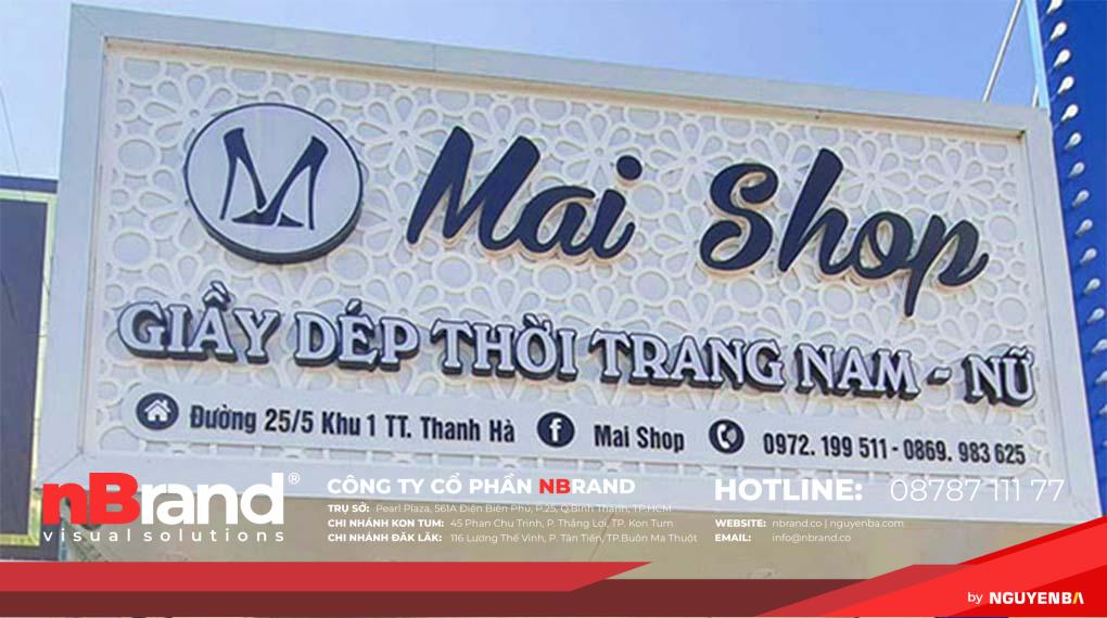 Bảng hiệu shop giày dép 6