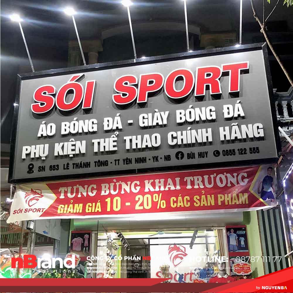 Mẫu Bảng Hiệu Shop Thể Thao