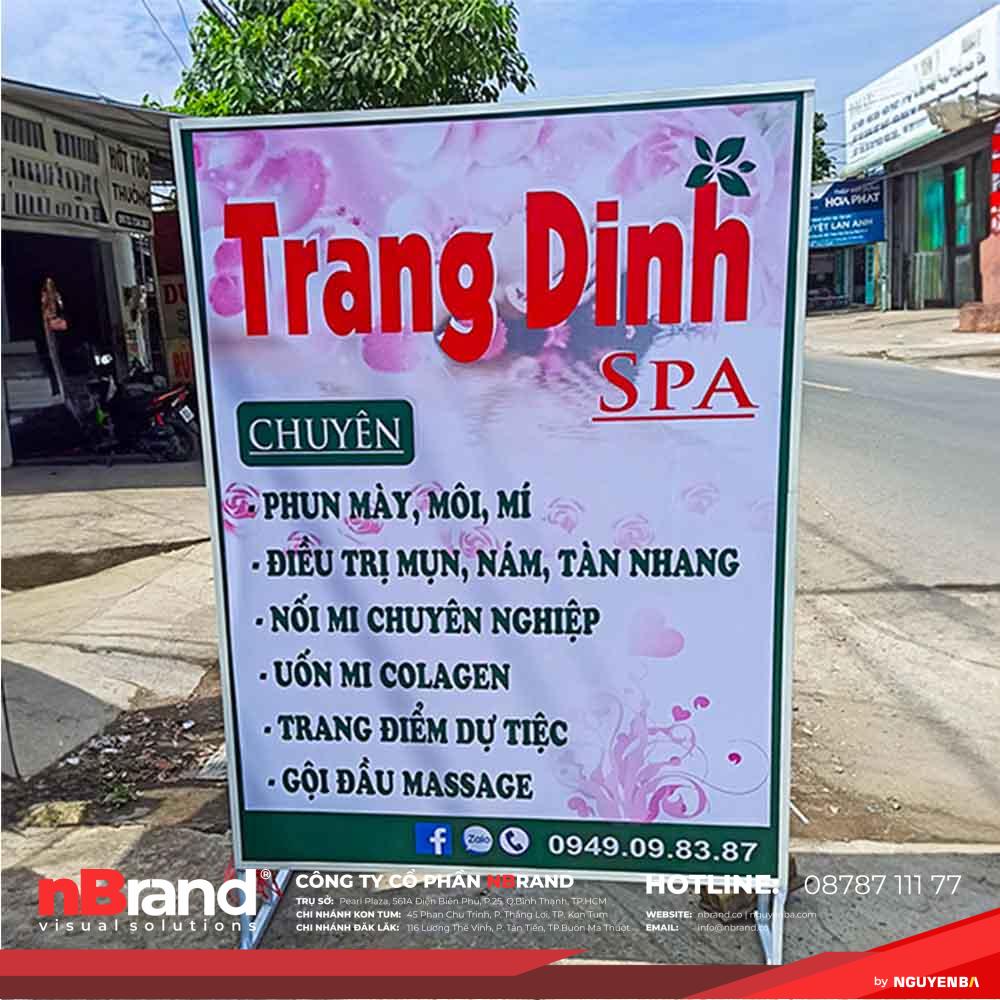 Bảng Hiệu Spa Đứng - Mẫu Mới