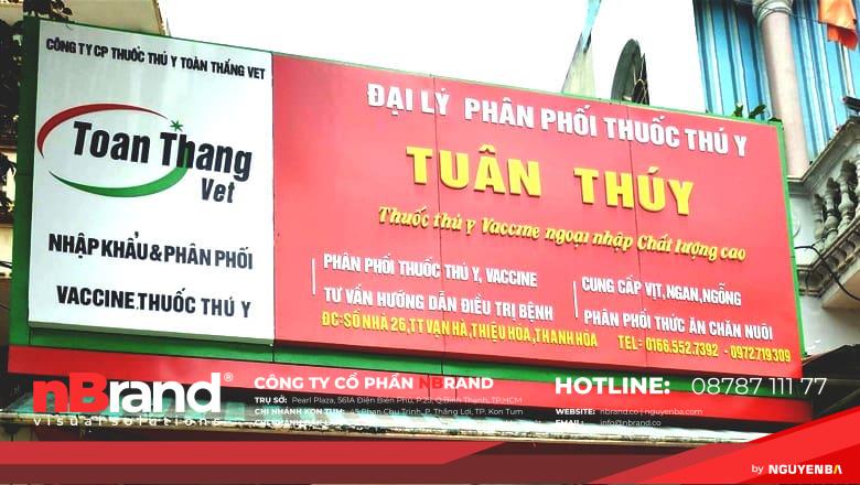 bảng hiệu thuố thú ý bằng alu